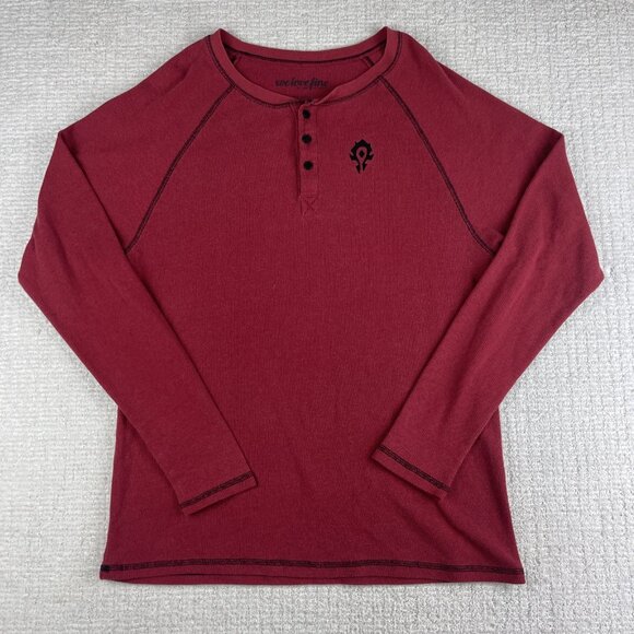 World of Warcraft 2016 We Love Fine Blizzard Red Long sleeve shirt - Picture 1 of 16